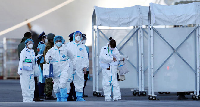 Japonya’daki karantina gemisinde 40 kişide daha korona virüsü tespit edildi