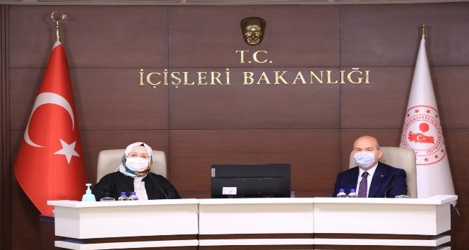 Bakanlar Selçuk ve Soylu’dan kadına yönelik şiddetle mücadele toplantısı