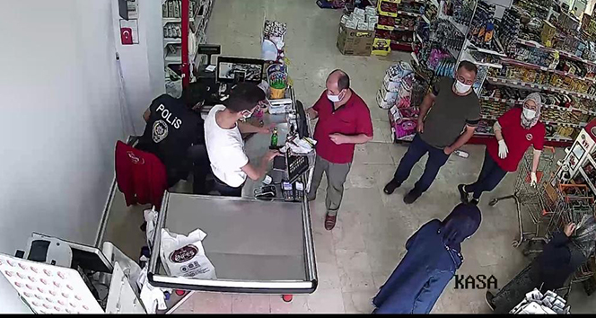 Koronalı vatandaş market alışverişinde yakalandı