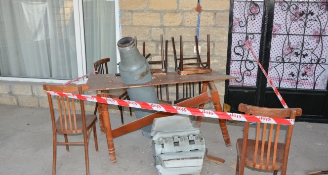 Ermenistan’ın Terter’e attığı roketler masaya ve bahçeye saplanarak patlamadı