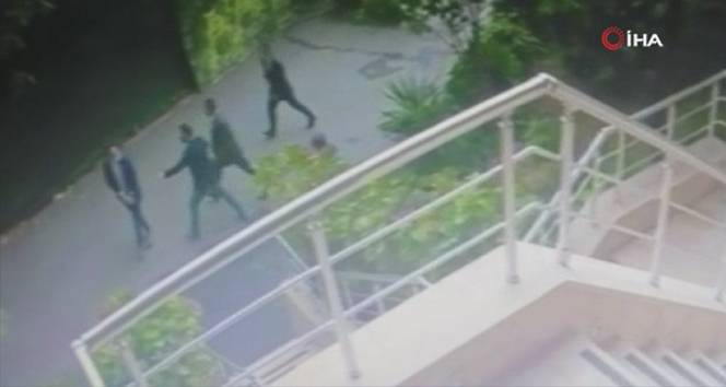 Beşiktaş’ta avukatın iş adamına saldırdığı anlar kamerada