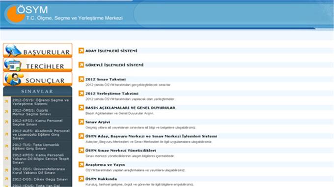 ÖSYM’nin internet sitesi çökertildi
