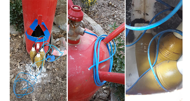 Resülayn’da yangın tüpüne gizlenmiş EYP imha edildi