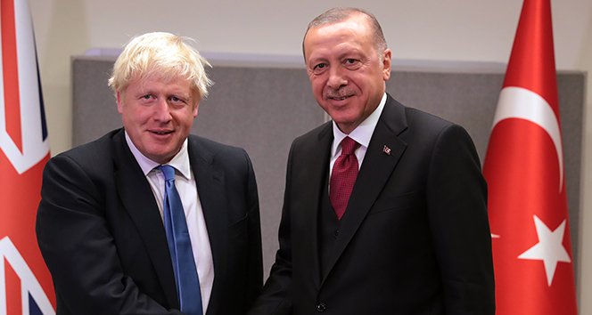 Cumhurbaşkanı Erdoğan, İngiltere Başbakanı Johnson ile görüştü